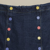 Silly Buttons A Line Skirt