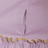 Lilac Bloom Ruffle Peplum