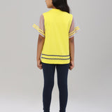 Co-Set FLOWER POWER TEE with Trendy Navy Leggings