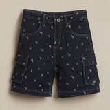 Cargo Denim Builder Shorts Mid-Stone