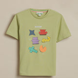 3D Cuboid Pistachio T-Shirt