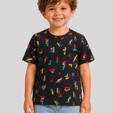 Block It Up Navy T-Shirt
