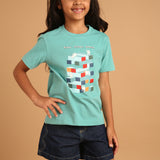 Stack 'em Up Aqua T-Shirt