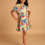 Silly Faces Raglan Dress