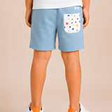 Denim Polka Shorts
