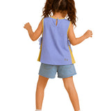 Pleated Grow Blue