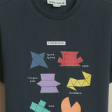 3D Cuboid Navy T-Shirt