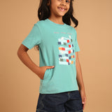 Stack 'em Up Aqua T-Shirt