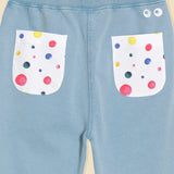 Denim Polka Joggers