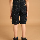 Cargo Denim Builder Shorts Mid-Stone