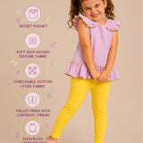 Lilac Bloom Ruffle Peplum
