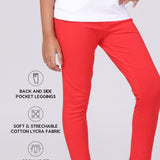 Trendy Red Leggings