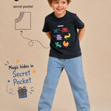 3D Cuboid Navy T-Shirt