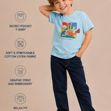 Jigsaw Graphic Tee Dream Blue