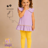 Lilac Bloom Ruffle Peplum