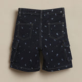 Cargo Denim Builder Shorts Mid-Stone