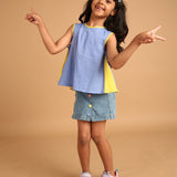 Silly Buttons A Line Skirt