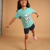 Stack 'em Up Aqua T-Shirt