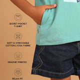 Stack 'em Up Aqua T-Shirt