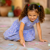 Chalk Marks Raglan Dress