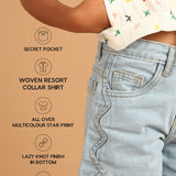 Lazy Knot Chalk Mark White