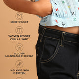 Lazy Knot Chalk Mark Dream Blue