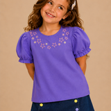 Pilolo Kids Soft Woven Pocket Top for Girls