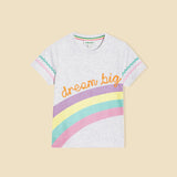 Co-Set OVER THE RAINBOW TEE with Trendy Violet Leggings