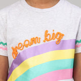 Co-Set OVER THE RAINBOW TEE with Trendy Violet Leggings