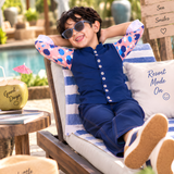 Pilolo Kids Dotted Printed Pocket Woven Shirt for Boys