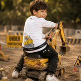 Pilolo Kids Soft Cotton Lycra Pocket Full Sleeve T-Shirt for Boys