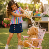 Pilolo Kids Soft Woven Pocket Top for Girls